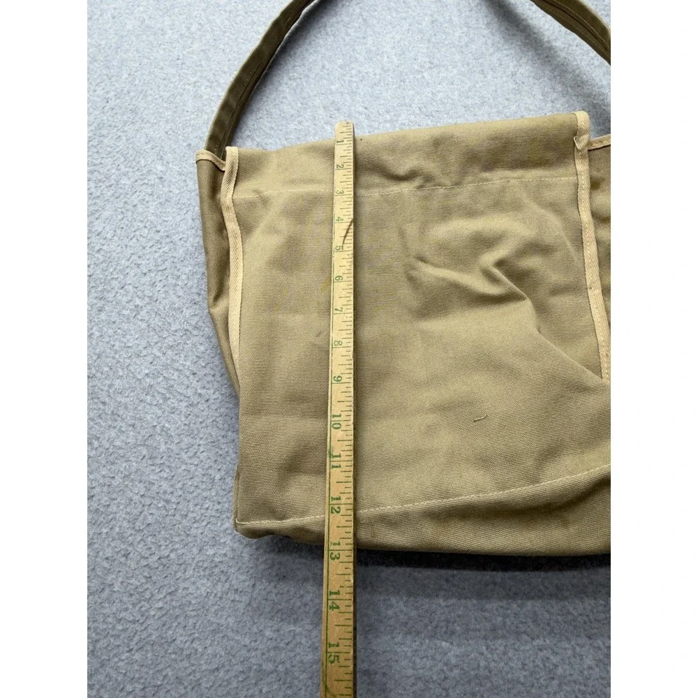 Vintage‎ NBC Sports Wimbledon Bag Messenger One Size Beige Canvas Tennis 1978